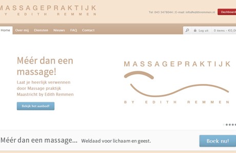 NIeuwe website Massage-praktijk Maastricht by Edith Remmen